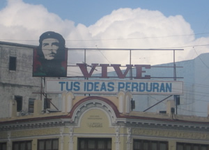 He's everywhere, here in Cienfuegos