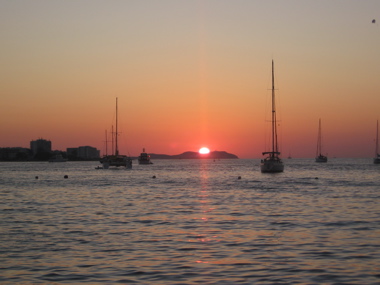 Sunset over the Bay of Sant Antoni