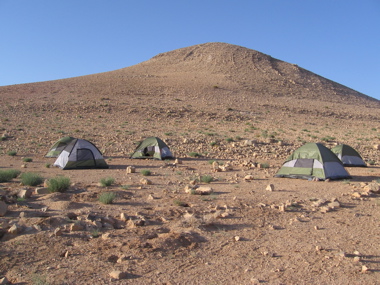 Our first camp site