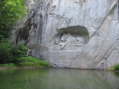 Das Loewendenkmal von Luzern