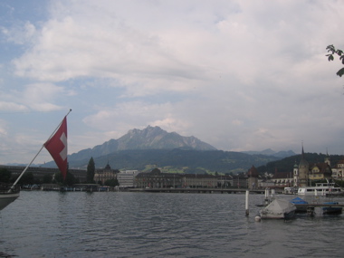 The Pilatus seen from Lucerne