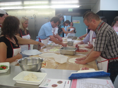 Busy making pizzas