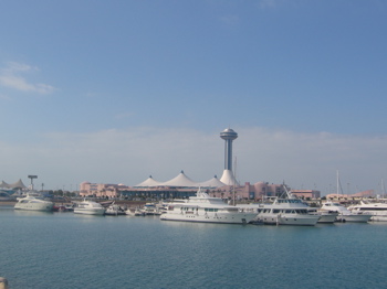 The marina in Abu Dhabi