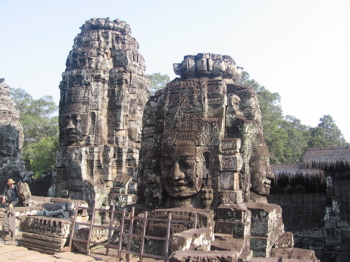 The huge reliefs at Bayon